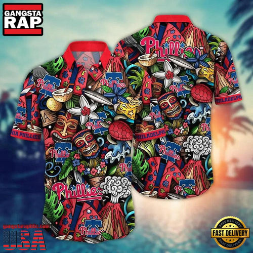 MLB Philadelphia Phillies Baseball Team Design Summer Hawaiian Shirt Designer