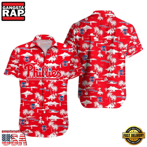 MLB Philadelphia Phillies Coastal Breeze Hawaiian Shirt Designer