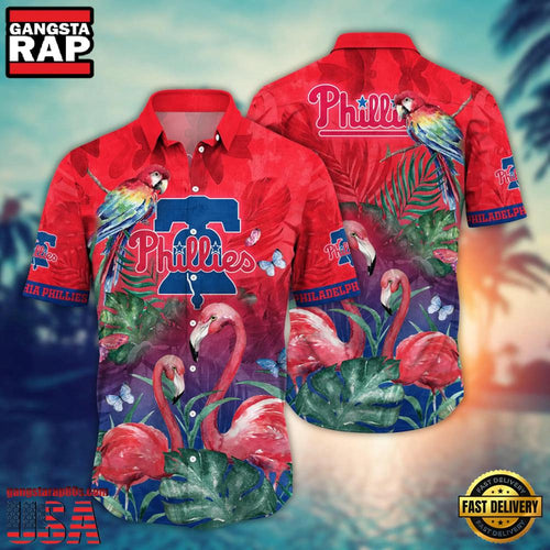 MLB Philadelphia Phillies Flamingo Escape Hawaiian Shirt Designer