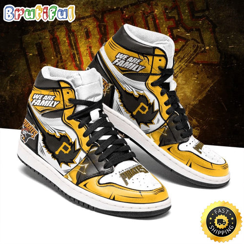 MLB Pittsburgh Pirates Air Jordan 1 High Sneakers Iconic Air Jordan 1 Shoes