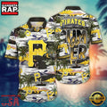 MLB Pittsburgh Pirates Baseball Team Design Flower Aloha Hawaiian Shirts