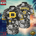 MLB Pittsburgh Pirates Jungle Floral Aloha Hawaiian Shirt