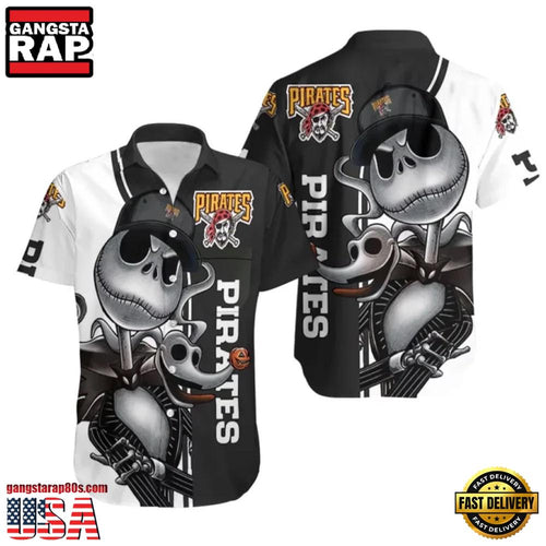 MLB Pittsburgh Pirates Skeleton Spirit Aloha Hawaiian Shirt