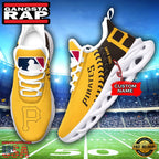 MLB Pittsburgh Pirates Unique Design Custom Name Max Soul Shoes Running Sneakers