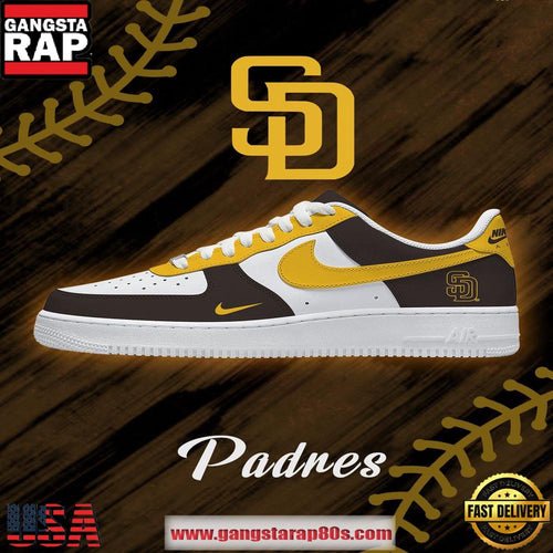 MLB San Diego Padres Baseball AF1 Shoes Running Sneakers
