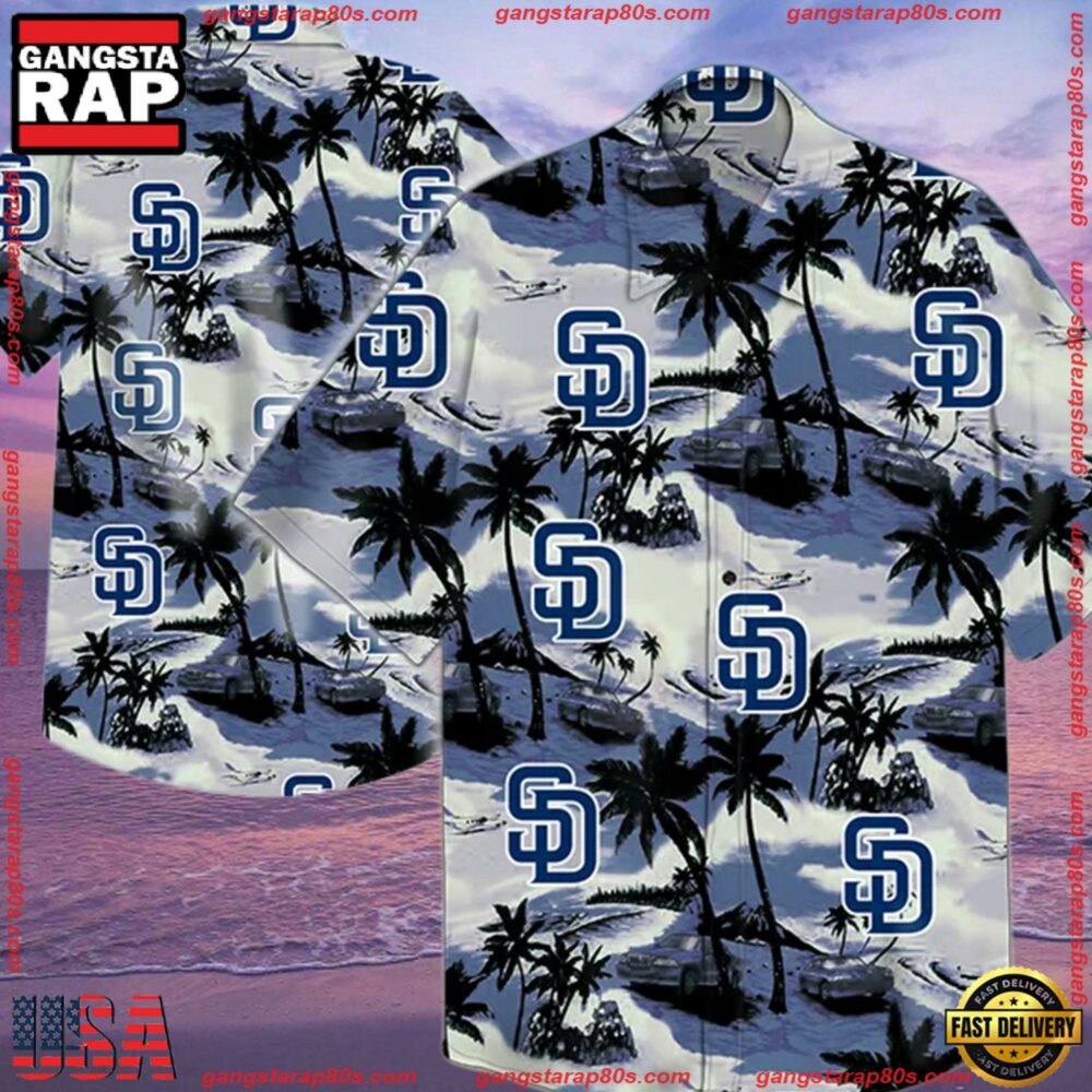 MLB San Diego Padres Aloha Hawaiian Shirt Summer Button Up