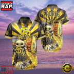 MLB San Diego Padres Aloha Hawaiian Shirt With Baby Yoda And Tiki Totem