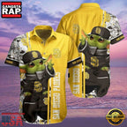 MLB San Diego Padres Aloha Hawaiian Shirt With Baby Yoda And Tropical Flowers