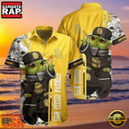 MLB San Diego Padres Aloha Hawaiian Shirt With Baby Yoda And Tropical Flowers