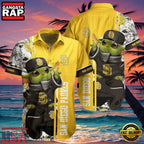 MLB San Diego Padres Aloha Hawaiian Shirt With Baby Yoda And Tropical Flowers