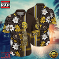 MLB San Diego Padres Floral Fusion Aloha Hawaiian Shirt