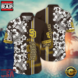 MLB San Diego Padres Hibiscus Harmony Aloha Hawaiian Shirt