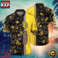 MLB San Diego Padres Sunset Stripes Aloha Hawaiian Shirt