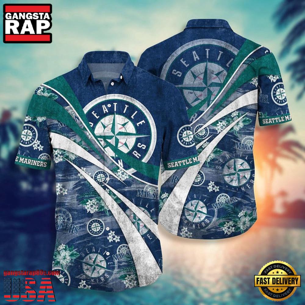 MLB Seattle Mariners Tropical Surf New Design Aloha Shirt