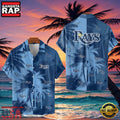 MLB Tampa Bay Rays Tropical Palm Trees Aloha Hawaiian Shirt