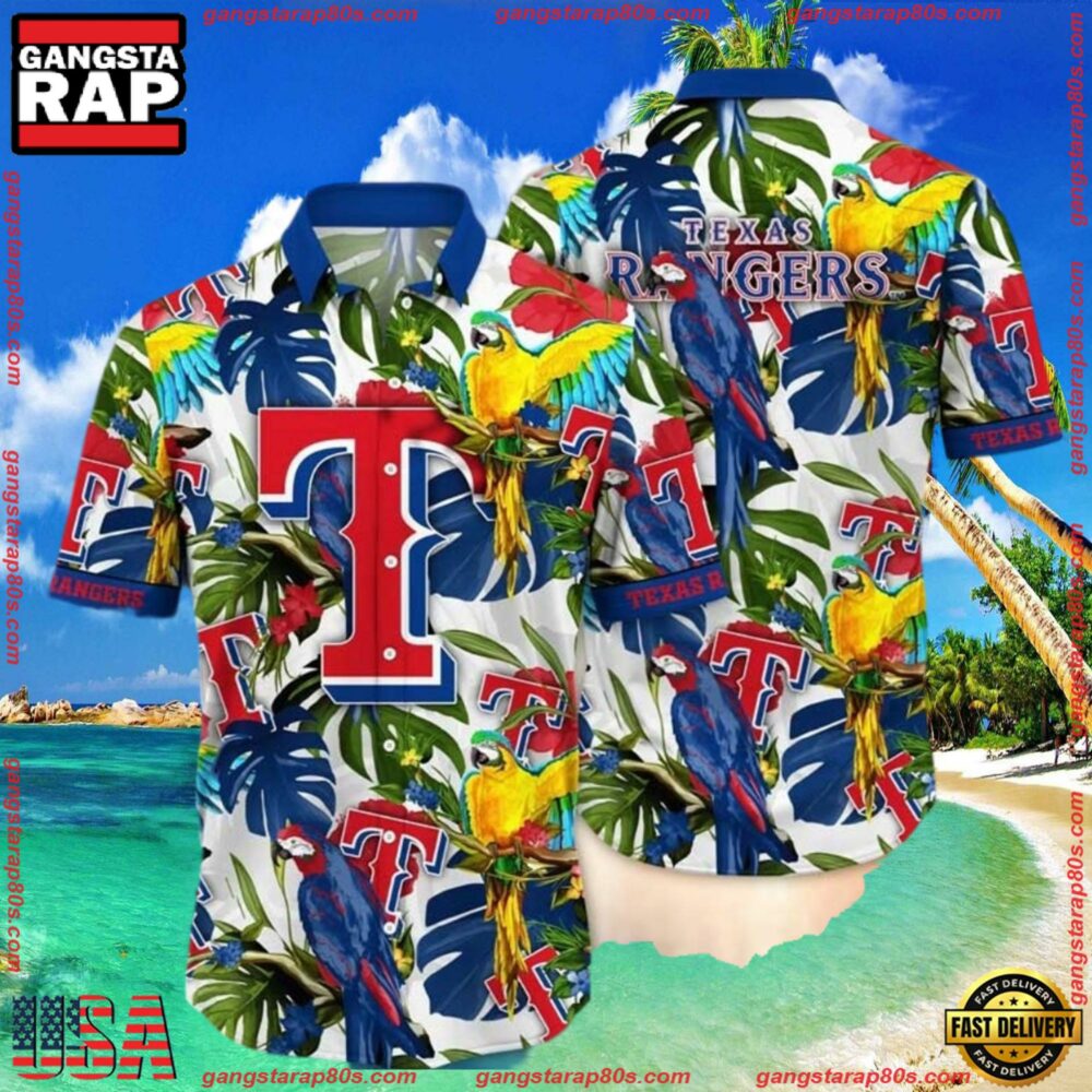 MLB Texas Rangers Aloha Hawaiian Shirt