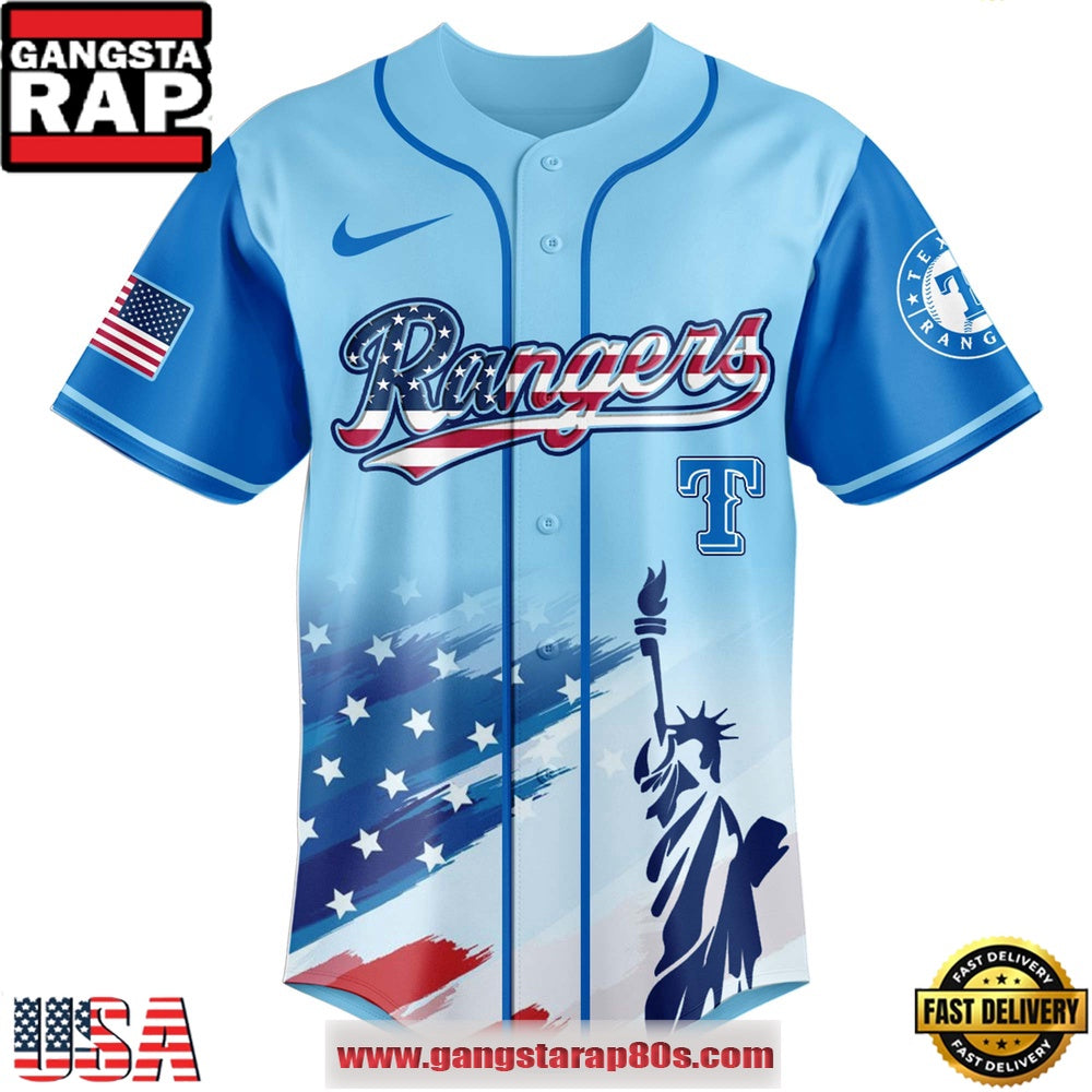 MLB Texas Rangers X Independence Day Special Edition Baseball Jerseys