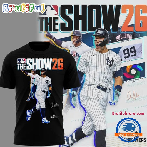 MLB The Show 26 Aaron Judge From New York Yankees Cover Athlete T Shirt