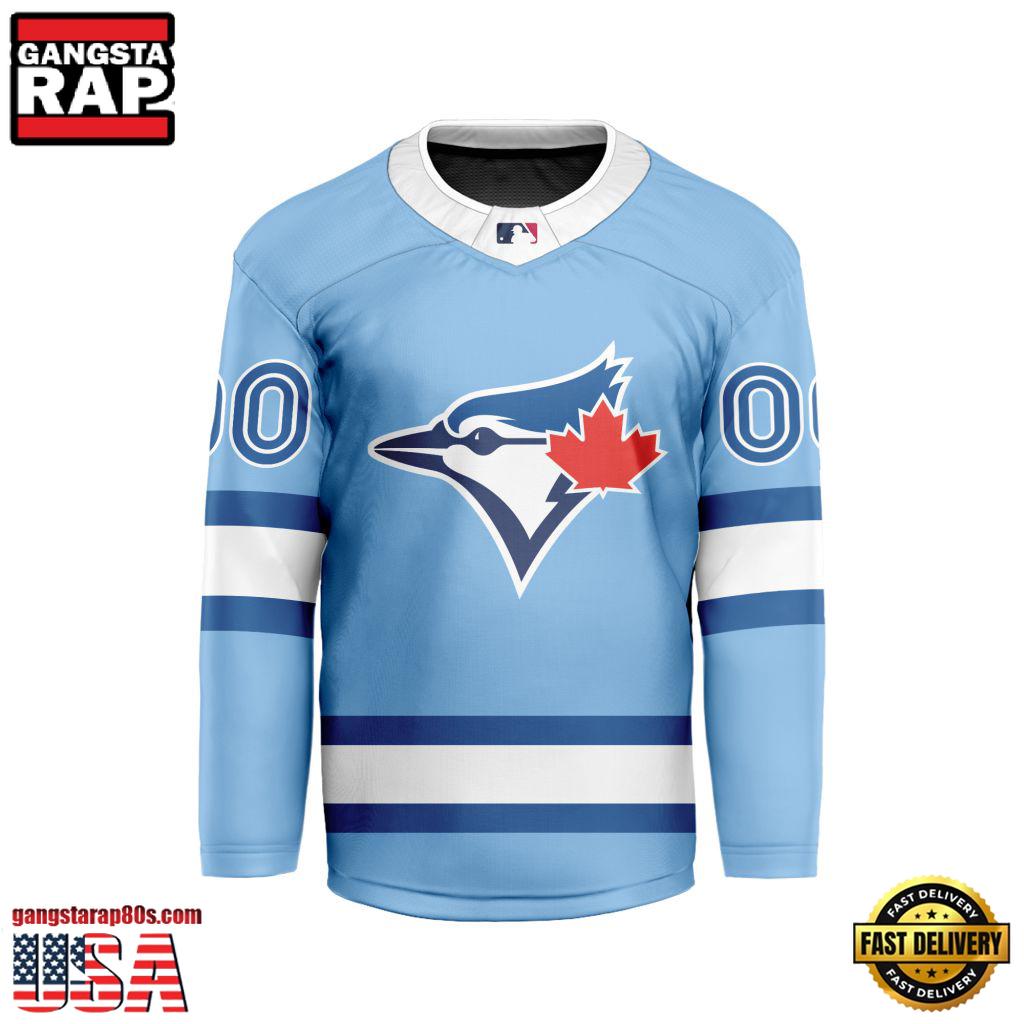 MLB Custom Toronto Blue Jays Special Hockey Jersey Shirt