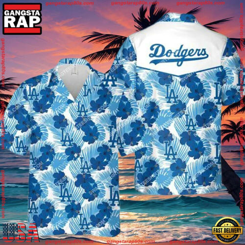 MLB Tropical Los Angeles Dodgers All Over Print Aloha Hawaiian Shirt