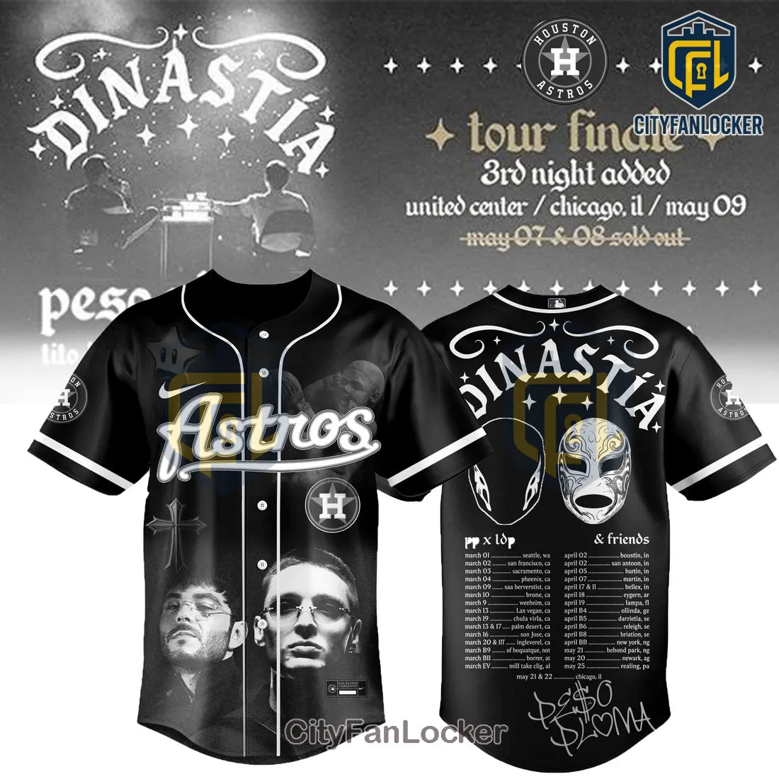 MLB x Dinastía Tour Houston Astros Limited Edition 2026 Baseball Jersey