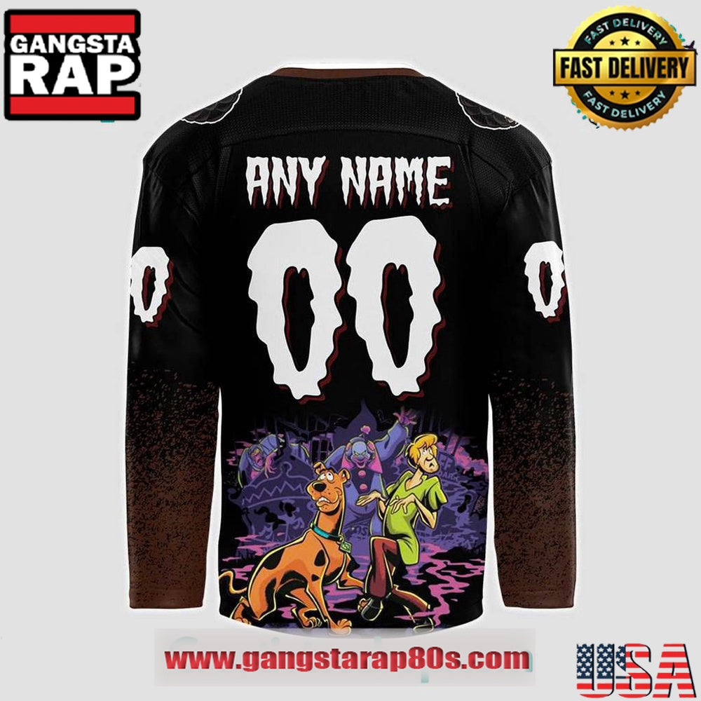 Monroe Moccasins x Scooby-Doo Night 2025 Custom Hockey Jersey