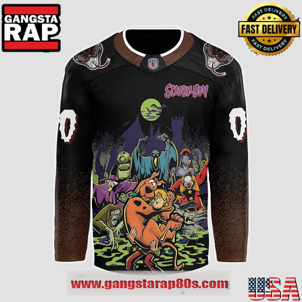 Monroe Moccasins x Scooby-Doo Night 2025 Custom Hockey Jersey