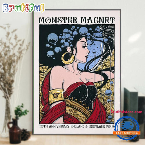 Monster Magnet 35th Anniversary England & Scotland Tour Wall Art Poster Canvas