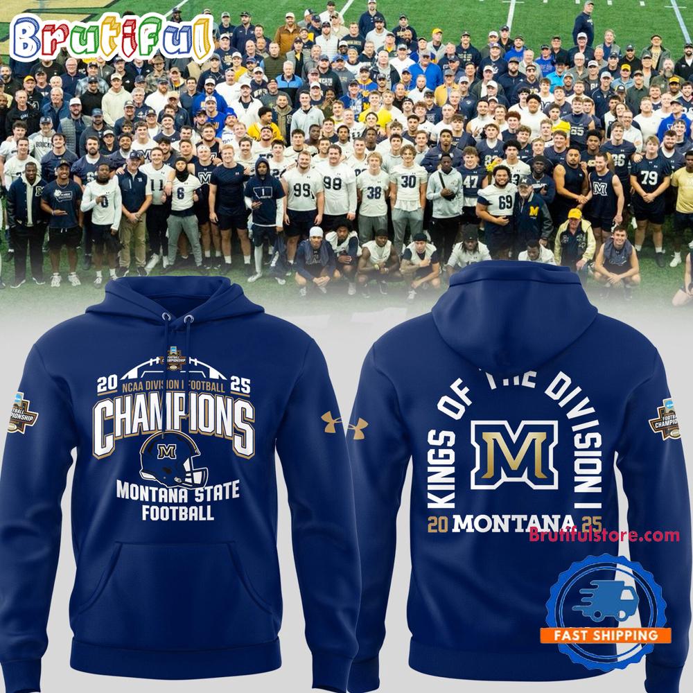 Montana State Bobcats Football 2025 NCAA Division Champions Hoodie Shirt