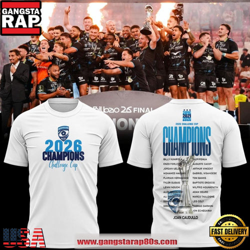 Montpellier H?rault Rugby Challenge Cup 2026 Trophy Special Edition T-Shirt