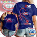 Montreal Canadiens NHL Nurse Appreciation Juneteenth Unisex 3D Shirt
