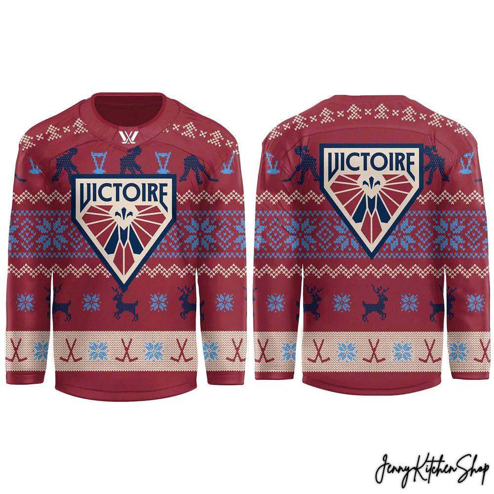 Montréal Victoire PWHL Holiday New Hockey Jersey