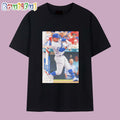 Mookie Betts Los Angeles Dodgers 2020 Topps Baseball Card Player T Shirt