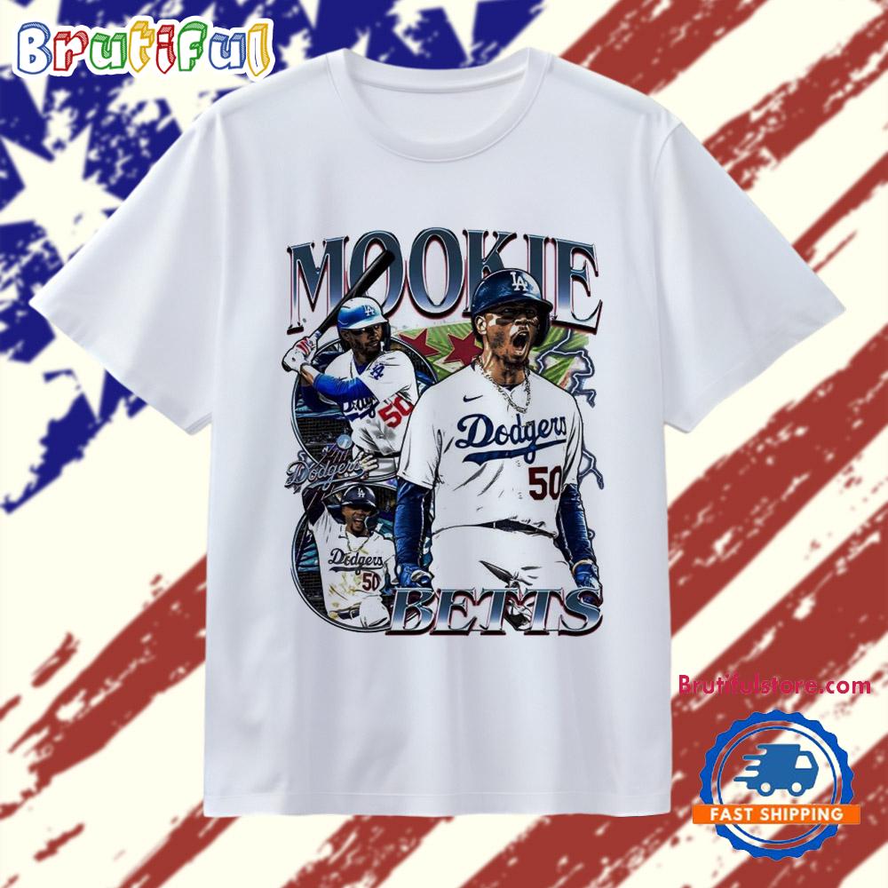 Mookie Betts picture collage Dodgers T Shirt