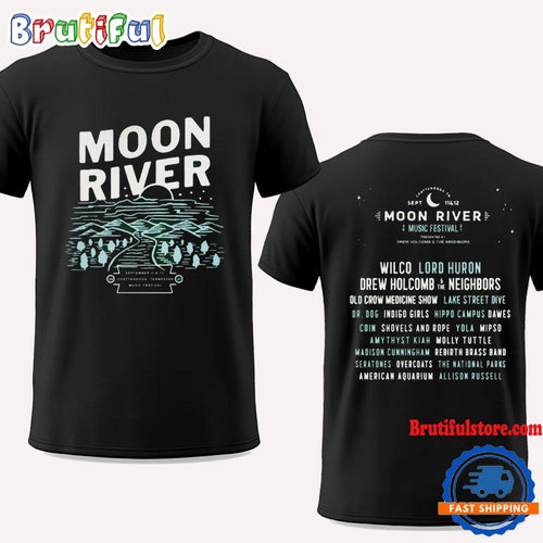 Moon River Festival September 11 And 12 2024 Live At Chattanooga Tennessee T Shirt