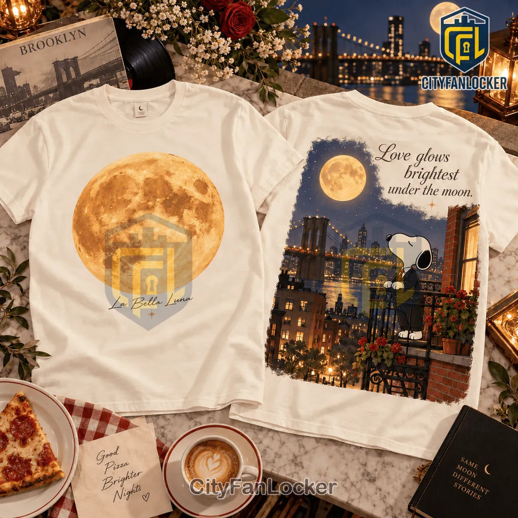 Moonstruck Snoopy Brooklyn Brown Shirt