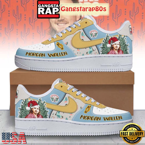 Morgan Wallen Christmas 2025 Limited Air Force 1 Sneakers Shoes
