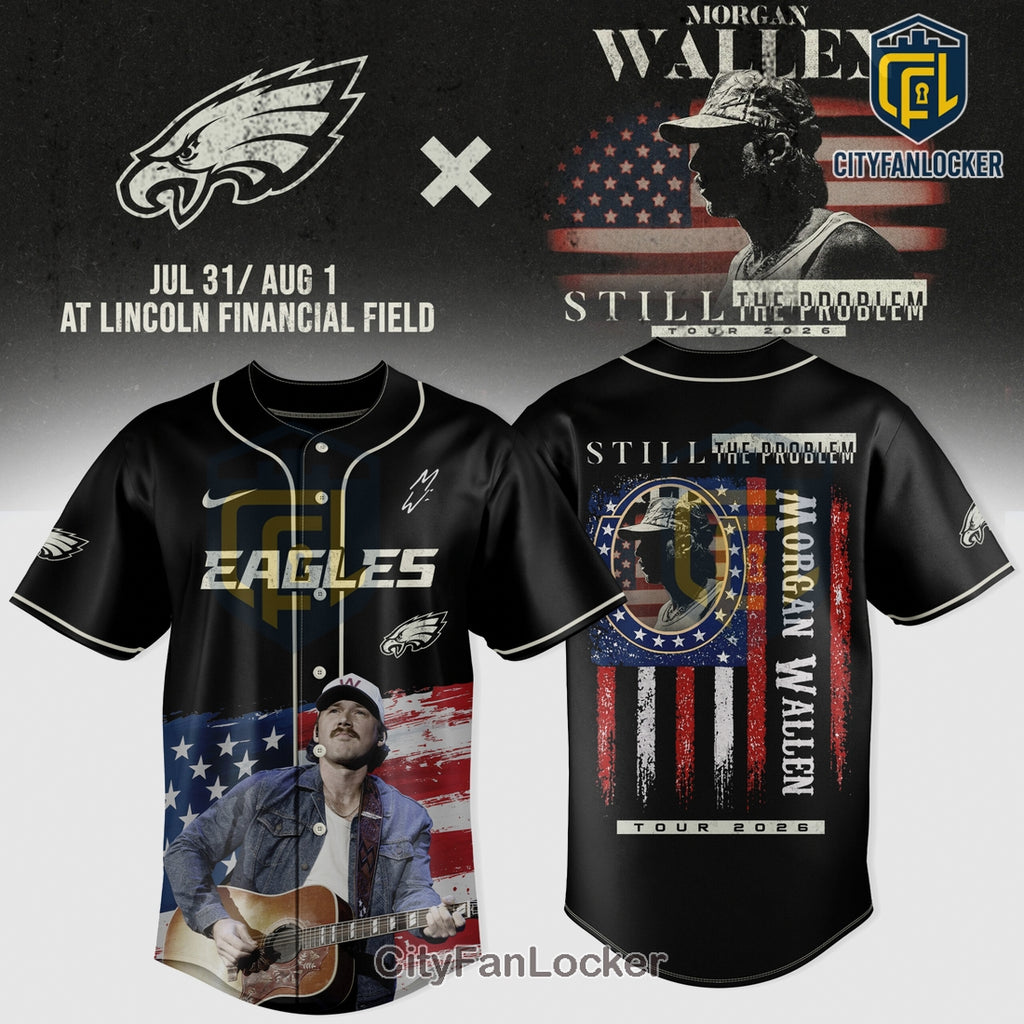Morgan Wallen Eagles Still The Problem Tour 2026 Concert Jersey