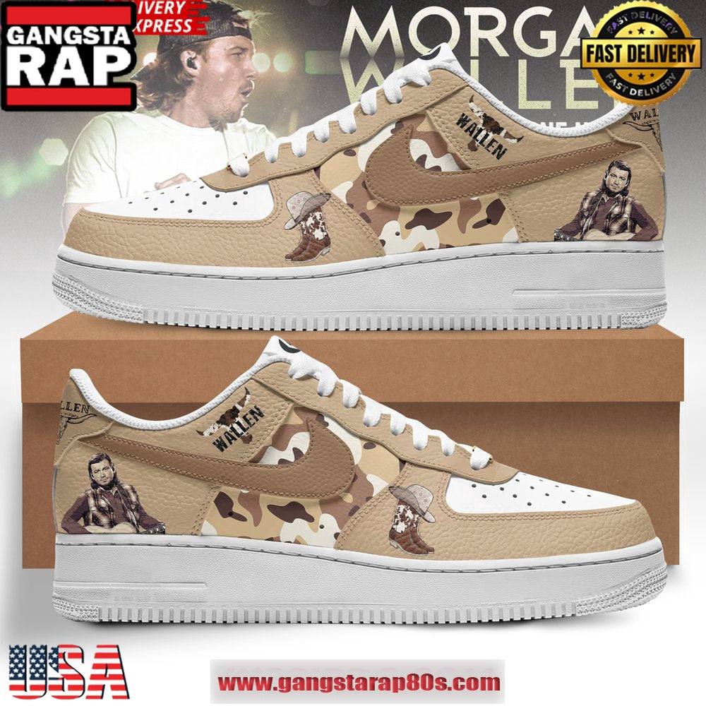 Morgan Wallen Special Edition Air Force 1 Running Sneakers Shoes