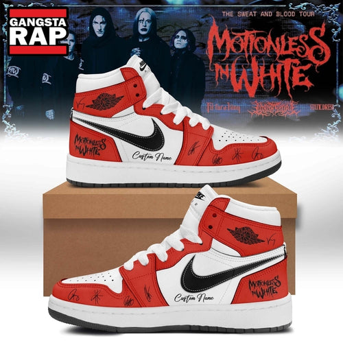 Motionless In White Signed Decades 2026 Air Jordan 1 Shoes , Music Air Jordan 1 Shoes