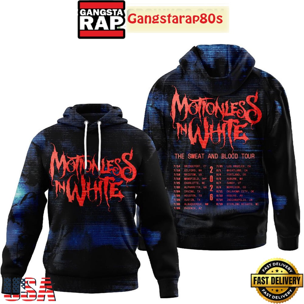 Motionless In White The Sweat And Blood Tour Special Edition Hoodie