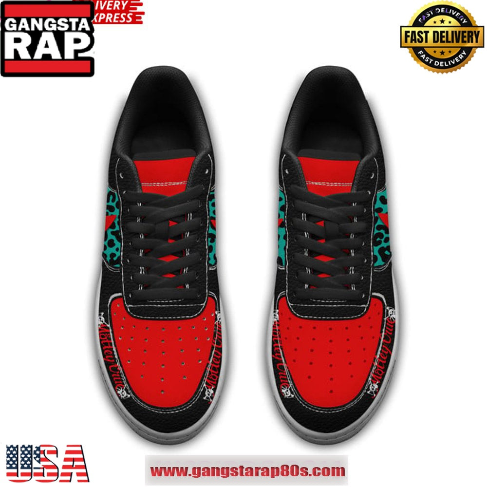 Motley Crue Limited Edition Air Force 1 Running Sneakers Shoes