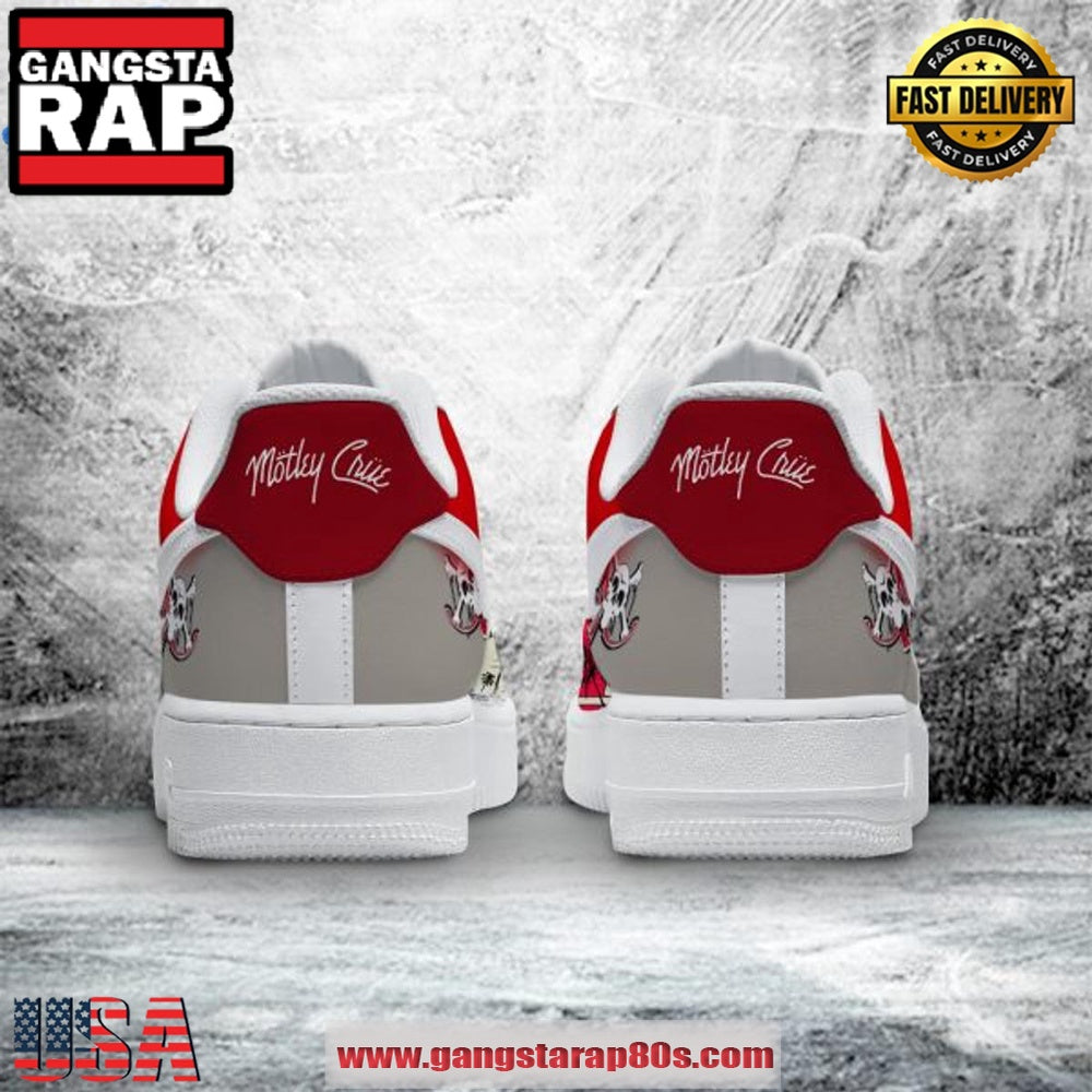 Motley Crue Rock n Roll Limited Air Force 1 Running Sneakers Shoes