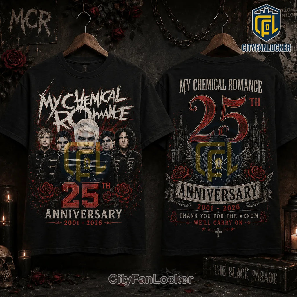 My Chemical Romance 25th Anniversary Black T-Shirt