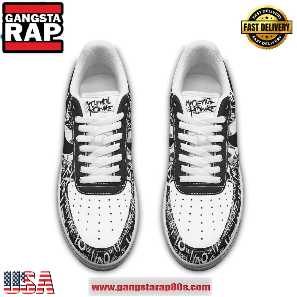 My Chemical Romance Rose Special Edition Air Force 1 Running Sneakers Shoes