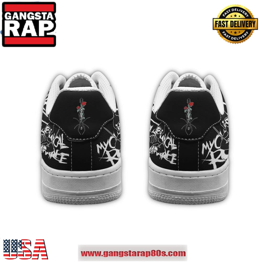 My Chemical Romance Rose Special Edition Air Force 1 Running Sneakers Shoes
