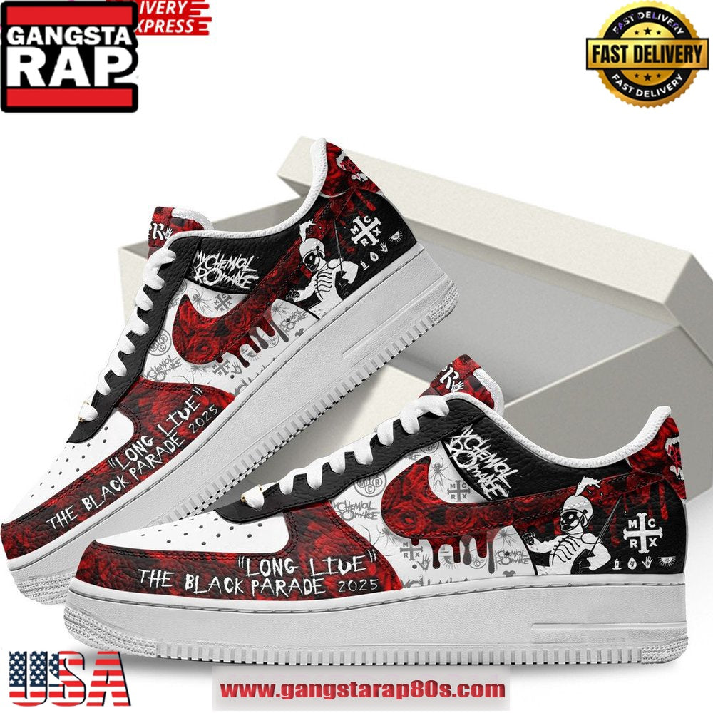 My Chemical Romance The Black Parade 2025 Air Force 1 Running Sneakers Shoes