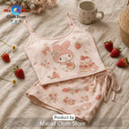 My Melody Strawberry Cute Summer Lounge Set