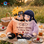 Naruto and Hinata Valentine Couple Stuffed Plush Toys