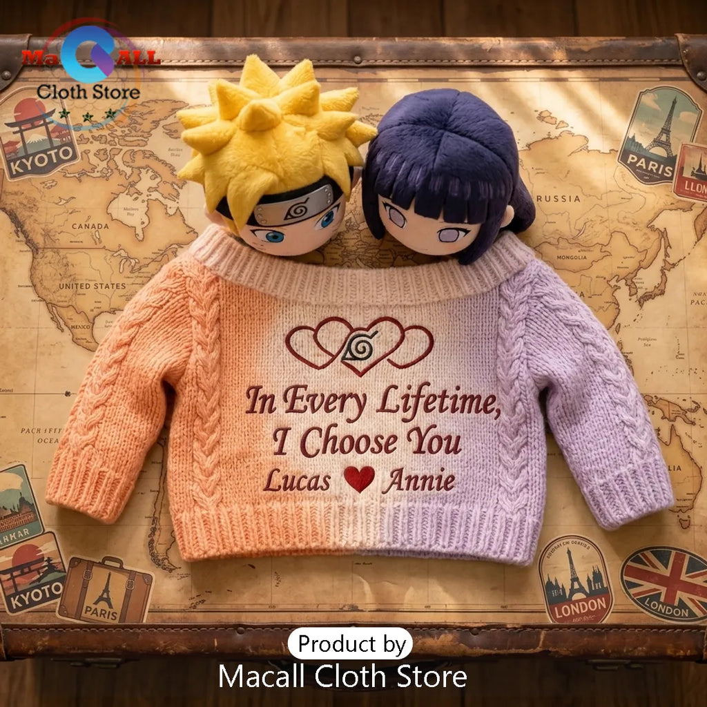 Naruto and Hinata Valentine Couple Stuffed Plush Toys